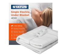 Status sous-Couverture électrique 3 Modes Chaleur Protection surchauffe, Blanc, Simple