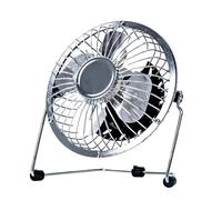 Status SUSBCRMFAN1PKB4 Mini ventilateur de bureau USB portable à vitesse unique Chromé 10,2 cm
