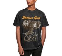Status T-Shirt pour Homme Youth Garçon Tshirt à Manches Courtes Col Rond en Coton Chemises Quo Shirt Casual Merch Tops Tees