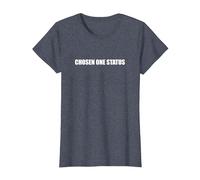 Statut Choisi T-Shirt, Femme, Bleu Chiné, XL