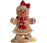 Statut de bureau festif en résine Marron 11 cm
