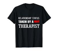 Statut de la Relation: Pris par Un Psychologue thérapeute Chaud T-Shirt Graphique avec Valeur, Homme, Noir, S