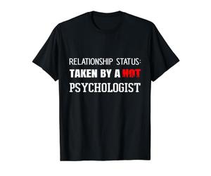 Statut de la Relation: Pris par Un thérapeute Psychologue Chaud T-Shirt Graphique avec Valeur, Homme, Noir, M