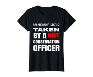 Statut de la Relation : Prise par Un Agent de Conservation Chaud T-Shirt Graphique avec Valeur