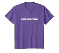 Statut de légende en Attente T-Shirt, Enfant, Violet chiné, 3 Ans