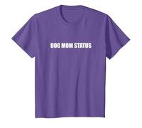 Statut de Maman du Chien T-Shirt, Enfant, Violet Chiné, 3 Ans