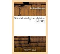 Statut des indigènes algériens
