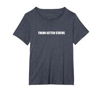 Statut du créateur de Tendances T-Shirt, Femme Grandes Tailles, Bleu Chiné, 3X