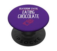 Statut relationnel : Manger du Chocolat PopSockets PopGrip Adhésif