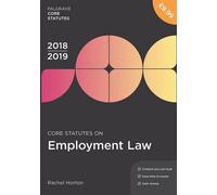 Statuts fondamentaux du droit du travail 2018-19, 1