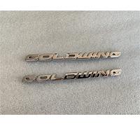 STATUZ 1 Paire GL 1800 3M ABS 3D Couvercle De Batterie Emblème Carénage Latéral Autocollant Décalcomanie Logo Symbole Marque Chrome pour Honda Goldwing GL1800 Décorer (Color : Silver)