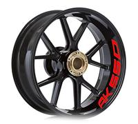 STATUZ Autocollants De Roue De Moto Bord Épais Autocollant De Jante Extérieure Décalcomanies De Roue À Rayures pour KYMCO AK550 AK 550 Décorer (Color : 1 UK)