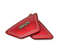 STATUZ Panneaux Latéraux De Cadre De Couverture Latérale De Batterie De Moto pour Suzuki GN125 GN 125 Accessoires (Color : Rot)