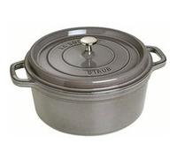 Staub Cocotte ronde 405002460 - Fonte émaillée 24 cm 3,80 L Gris graphite
