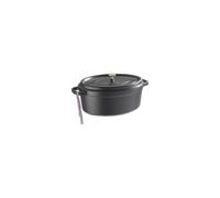 Cocotte OVALE noire, STAUB - Taille - ovale 33 cm