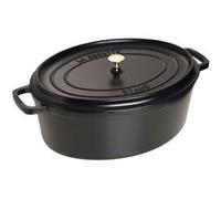 Staub Cocotte 1104125 Ovale en fonte émaillée 41 cm noir mat