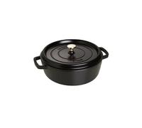 STAUB 1112625 COCOTTE ROND BASSE NOIR MAT 26 CM