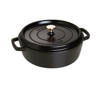 Staub 1112625 Cocotte Rond Basse Noir Mat 26 Cm Noir