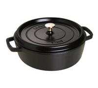STAUB 1112625 COCOTTE ROND BASSE NOIR MAT 26 CM Noir G