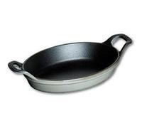 Staub 1301318 Mini Plat Ovale Fonte Gris Graphite 15x10x2.5 cm