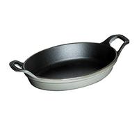 Staub Plat à four ovale en fonte 1301318 15 cm Gris graphite