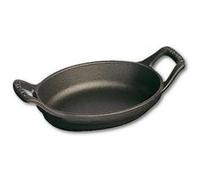 STAUB Plat à four ovale en fonte Staub 15 cm Noir