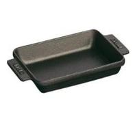 STAUB Mini Plat en Fonte, Rectangulaire,15 x 11 cm, Noir Mat