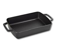 STAUB 1303023 PLAT À FOUR FONTE RECTANGULAIRE NOIR 30 X 20 CM Noir G