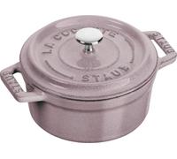 Staub 40508-872 Pico Cocotte - Rose ronde de gaze, 3,9 pouces (10 cm), spécifications de laiton, les deux mains, en fonte, pot émaillé, compatible avec l'induction, rond La Cocotte