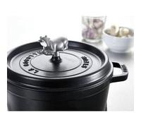 STAUB Accessoire Bouton Animal "Vache", Acier Inoxydable, 6 x 2 x 4 cm, Gris