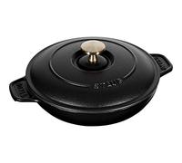 STAUB Assiette Chaude en Fonte, Ronde, 20 cm, 0,75 L, Noir Mat