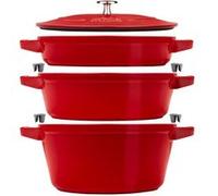 Staub Batterie de cuisine 24 cm Rouge