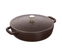 Staub Braisers 24 cm, Sauteuse Chistera, Chocolat