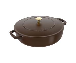 Staub Braisers 28 cm, Sauteuse Chistera, Chocolat