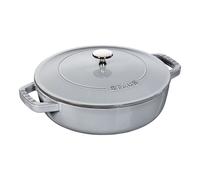 Staub Braisière fonte ronde 24 cm 2,39 L Gris graphite