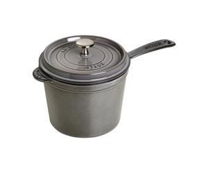 STAUB Casserole haute La Cocotte Staub gris graphite 2.8 L