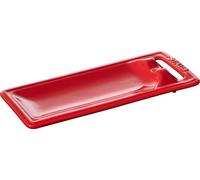 Staub Ceramic Porte-cuillères carton cadeau 25 x 2,8 x 10 cm, Ø 25 cm rectangulaire rouge cerise