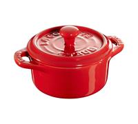 Staub Ceramics Dutch Oven 3 pi ces Mini Round Cocotte Cherry