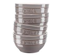 STAUB Ceramique Lot de 4 bols en céramique, Gris antique, 12 cm, 400ml