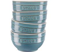 STAUB Ceramique Lot de 4 bols en céramique, Turquoise antique, 12 cm,400 ml
