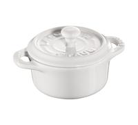Staub Ceramique Mini Cocotte 10 cm, Rond(e), Blanc, Céramique