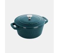 Staub - Cocotte Ø20 cm - Twister fonte - Bleu La Mer - Bleu