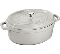 Staub Cocotte, 27 cm | Weisser Trüffel | oval | Gusseisen