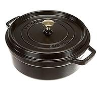 STAUB Cocotte Basse en Fonte, Ronde, Ø 26 cm, 4 L, Noir Mat