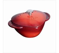 Staub La Cocotte 20 cm, Coeur, Cerise, Fonte