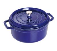 Staub La Cocotte 22 cm, Rond(e), Bleu intense, Fonte