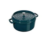 Staub Cocotte ronde en fonte La Mer – trois couches d'émail – 5,2 l