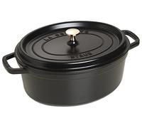 Staub Cocotte 1104125 Ovale en fonte émaillée 41 cm noir mat
