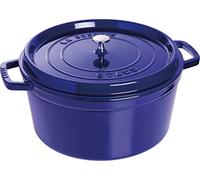 STAUB Cocotte en Fonte, Ronde, Ø 30 cm, 8,35 L, Bleu Intense