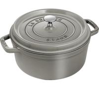 Staub Cocotte ronde 405002460 - Fonte émaillée 24 cm 3,80 L Gris graphite